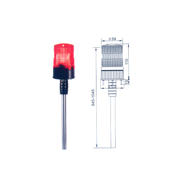 LTDF41 Motorcycle pole light