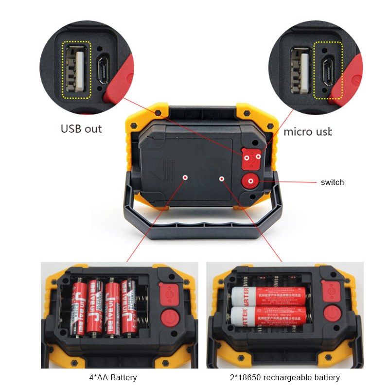 W839 COB LED portable work lamp