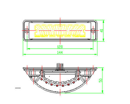 China 180° Grille and Surface Mount LED Strobe ,Higher power LEDs grille lights and Surface Mounted Lights